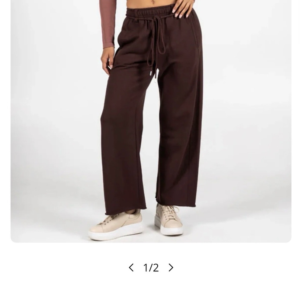 Wide Leg Drawstring Pants in black- string was lost - Picture 1 of 1